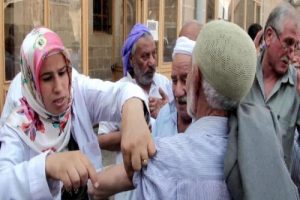 Hacı adaylarına menenjit aşısı yapıldı