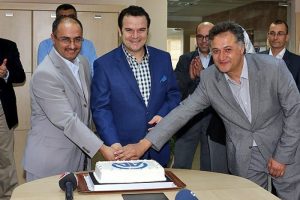 AA'nın K&uuml;rt&ccedil;e yayına başlamasına pastalı kutlama