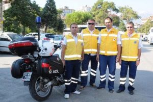 'Beyaz Cennet'e motosikletli sağlık ekibi