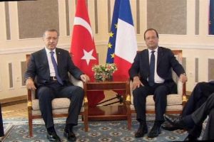 Erdoğan Hollande ile g&ouml;r&uuml;şt&uuml;