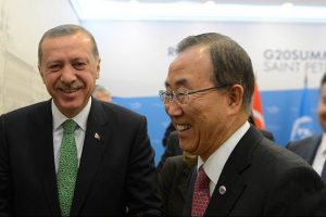 Erdoğan BM Genel Sekreteri Ban Ki-Mun ile g&ouml;r&uuml;şt&uuml;