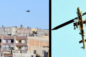 Sınırda helikopter hareketliği