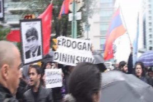 Ermenilerden Başbakan Erdoğan karşıtı eylem