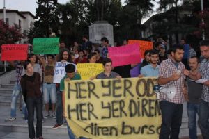 Bursa'da ODT&Uuml; protestosu