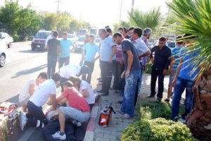 İşe giderken canından oldu