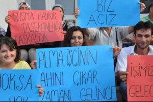 Taşeron g&uuml;venlik&ccedil;ilerden ikinci eylem