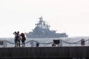 Rus savaş gemisi Akdeniz'e doğru ilerliyor