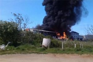 Kurbanlıklar i&ccedil;in kestikleri varil patladı