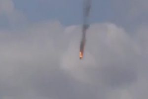 İşte helikopterin d&uuml;şme anı