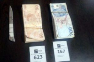 Bı&ccedil;aklı banka soygunu
