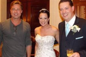 D&uuml;ğ&uuml;nlerine Brad Pitt s&uuml;rprizi