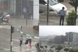 Aniden bastıran yağmur Bursalıları hazırlıksız yakaladı