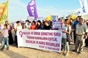 Ceylanpınar'da Suriye eylemi
