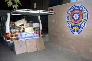 9 bin paket sigara ele ge&ccedil;irildi