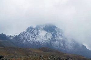 Erciyes'e ilk kar d&uuml;şt&uuml;