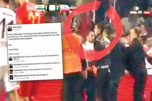 Derbide sahaya ilk giren kişi tespit edildi