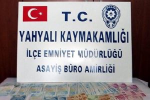 Kayseri'de sahte paraya 1 tutuklama