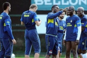 Fenerbah&ccedil;e'de neşeli idman