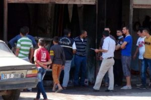 Oto tamirhanesinde yangın
