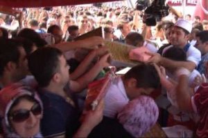 Baklava Festivali'nde baklava izdihamı