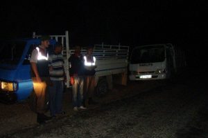 Elma hırsızları yakalandı