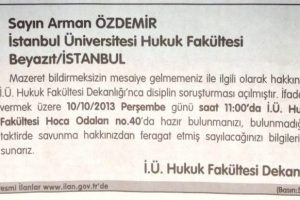 &Ouml;ğretim &uuml;yesini ilanla arıyorlar