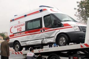 Ambulansta korku dolu anlar