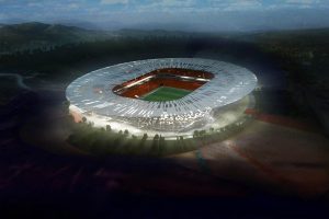 Adana şehir stadına şantiye engeli