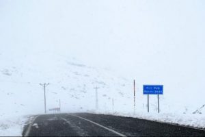 Rize'de kar 10 santimetreye ulaştı