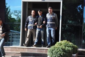 Emniyet su&ccedil; makinesini yakaladı