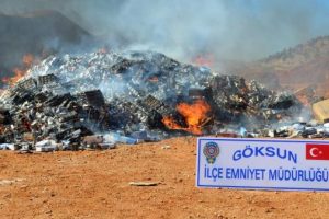 2 milyon liralık ka&ccedil;ak sigara imha edildi