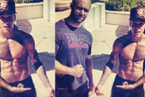 Justin Bieber'ın karın kaslarını 900 bin kişi beğendi