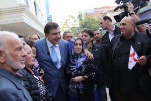 Sakarya'da Saakaşvili coşkusu