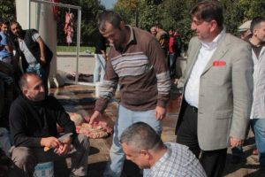 Başkan &Ouml;zc&uuml;'den kurban kesim alanına inceleme