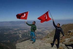 Babadağ zirvesinde Cumhuriyet kutlaması