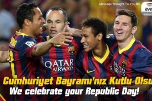 Barcelona Cumhuriyet Bayramı'nı kutladı!