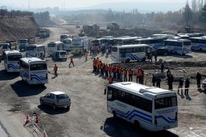 Otob&uuml;s şof&ouml;rlerinden ODT&Uuml; g&uuml;zergahına destek