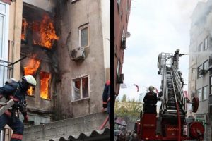 Kadık&ouml;y'de korkutan yangın