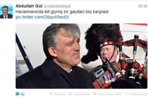 G&uuml;l İsko&ccedil;ya ziyaretinin detaylarını Twitter'da paylaştı