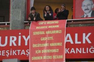 İş&ccedil;iler CHP binasını işgal etti!