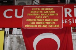 Beltaş eylemi sabaha kadar s&uuml;rd&uuml;