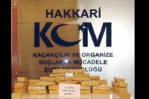 Hakkari'de uyuşturucu operasyonu