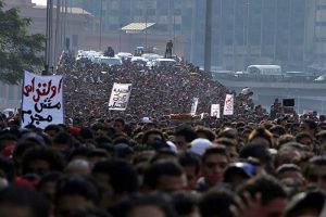 Mısır'da taraftar g&ouml;sterisi