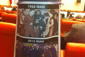 Meclis'te "duran kadın" eylemi