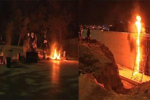 ODT&Uuml;'de molotoflu Y&Ouml;K protestosu