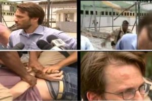 Politikacıya kameralar &ouml;n&uuml;nde tokat