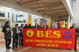 SGK &ccedil;alışanları eylemde