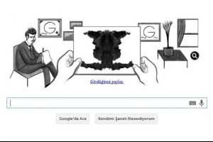 Google'dan İsvi&ccedil;reli psikolog Hermann Rorschach Doodle'ı