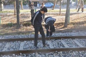 K&ouml;m&uuml;r y&uuml;kl&uuml; tren &ccedil;arptı
