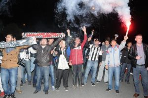 Beşiktaş'a coşkulu karşılama
